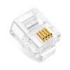 POWERTECH Plug Γραμμής Τηλεφώνου RJ11 6p4c, 100τεμ | Καλώδια - Αντάπτορες | elabstore.gr