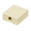 POWERTECH Πρίζα τηλεφώνου CAB-T027, RJ11 6p4c, μπεζ | Καλώδια - Αντάπτορες | elabstore.gr