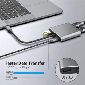 POWERTECH αντάπτορας USB Type-C σε dual HDMI CAB-TB001, 4K, 40W, γκρι | eLabstore.gr POWERTECH αντάπτορας USB Type-C σε dual HDMI CAB-TB001, 4K, 40W, γκρι | Καλώδια - Αντάπτορες | elabstore.gr