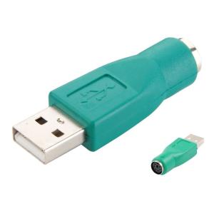 POWERTECH αντάπτορας USB 2.0 αρσενικό σε PS2 θηλυκό CAB-U020, πράσινος | Καλώδια - Αντάπτορες | elabstore.gr