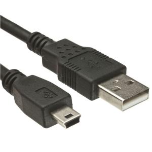 POWERTECH Καλώδιο USB 2.0 σε USB Mini CAB-U025, copper, 1.5m, μαύρο | Καλώδια - Αντάπτορες | elabstore.gr