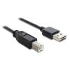 POWERTECH καλώδιο USB σε USB Type B CAB-U090, Dual Easy, 1.5m, μαύρο | Καλώδια - Αντάπτορες | elabstore.gr