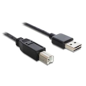 POWERTECH καλώδιο USB σε USB Type B CAB-U090, Dual Easy, 1.5m, μαύρο | Καλώδια - Αντάπτορες | elabstore.gr
