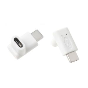 POWERTECH αντάπτορας USB-C αρσενικό σε θηλυκό CAB-U099, 90°, λευκός | Καλώδια - Αντάπτορες | elabstore.gr