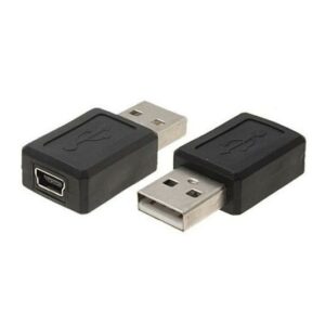 POWERTECH αντάπτορας USB σε USB Mini θηλυκό CAB-U111, μαύρος | Καλώδια - Αντάπτορες | elabstore.gr
