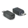 POWERTECH αντάπτορας USB Micro σε USB Mini θηλυκό CAB-U112, μαύρος | Καλώδια - Αντάπτορες | elabstore.gr