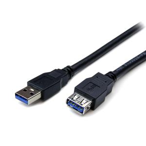 POWERTECH καλώδιο USB 3.0 σε USB female CAB-U123, copper, 1.5m, μαύρο | Καλώδια - Αντάπτορες | elabstore.gr