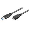 POWERTECH καλώδιο USB 3.0 σε USB Micro-B CAB-U142, 0.5m, μαύρο | Καλώδια - Αντάπτορες | elabstore.gr