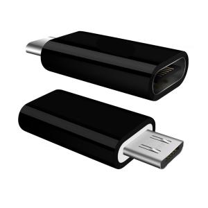 POWERTECH αντάπτορας Micro USB σε USB-C θηλυκό CAB-UC020, OTG, μαύρος | Καλώδια - Αντάπτορες | elabstore.gr