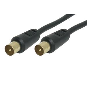 POWERTECH καλώδιο κεραίας CAB-V007, αρσενικό, 1.5m, μαύρο | Καλώδια - Αντάπτορες | elabstore.gr
