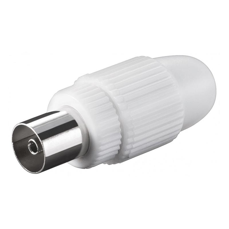 POWERTECH βύσμα PAL 9.5mm θηλυκό CAB-V010 για TV, λευκό, 5τμχ | eLabstore.gr POWERTECH βύσμα PAL 9.5mm θηλυκό CAB-V010 για TV, λευκό, 5τμχ | Καλώδια - Αντάπτορες | elabstore.gr