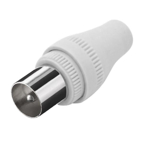 POWERTECH βύσμα PAL 9.5mm αρσενικό CAB-V011 για TV, λευκό, 5τμχ | eLabstore.gr POWERTECH βύσμα PAL 9.5mm αρσενικό CAB-V011 για TV, λευκό, 5τμχ | Καλώδια - Αντάπτορες | elabstore.gr