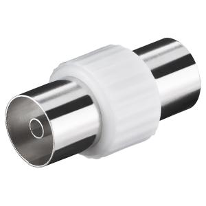 POWERTECH αντάπτορας καλωδίου κεραίας CAB-V030, θηλυκό, λευκός, 5τμχ | Καλώδια - Αντάπτορες | elabstore.gr