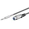 POWERTECH καλώδιο XLR θηλυκό σε 6.3mm αρσενικό CAB-V035, 5m, μαύρο | Καλώδια - Αντάπτορες | elabstore.gr