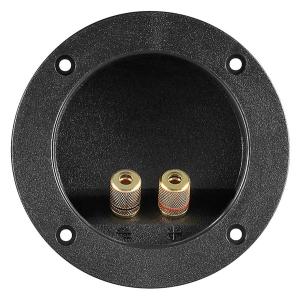 POWERTECH τερματικό ηχείου 6mm ή banana plug 4mm CAB-V036, Φ105mm, μαύρο | Καλώδια - Αντάπτορες | elabstore.gr