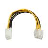 POWERTECH καλώδιο για MB 4pin θηλυκό σε 8pin αρσενικό CAB-W007, 20cm | Καλώδια - Αντάπτορες | elabstore.gr