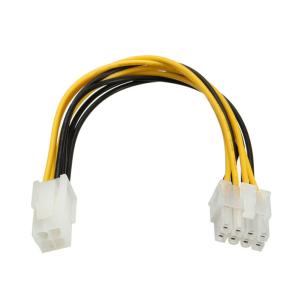POWERTECH καλώδιο για MB 4pin θηλυκό σε 8pin αρσενικό CAB-W007, 20cm | Καλώδια - Αντάπτορες | elabstore.gr