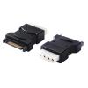POWERTECH αντάπτορας SATA 15-Pin (M) σε 4-Pin Molex CAB-W015 | Καλώδια - Αντάπτορες | elabstore.gr