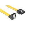 POWERTECH καλώδιο SATA III 7pin σε 7pin 90° CAB-W025, Metal Clip, 0.2m | Καλώδια - Αντάπτορες | elabstore.gr