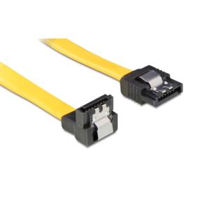 POWERTECH Καλώδιο SATA III 7pin σε 7pin 90° CAB-W026, Metal Clip, 0.5m | Καλώδια - Αντάπτορες | elabstore.gr