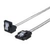 POWERTECH Καλώδιο SATA III 7pin σε 7pin 90° CAB-W033, flat, 0.5m | Καλώδια - Αντάπτορες | elabstore.gr