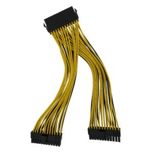 POWERTECH καλώδιο μητρικής 24pin σε 2x 24pin CAB-W042, 0.20m | Καλώδια - Αντάπτορες | elabstore.gr