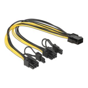 POWERTECH καλώδιο PCIe 6pin σε 2x 8pin CAB-W044, 30cm | Καλώδια - Αντάπτορες | elabstore.gr