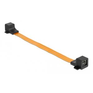 POWERTECH καλώδιο RJ45 U/UTP CAT 6 CAB-W047, θηλυκό, 30cm, μαύρο | Καλώδια - Αντάπτορες | elabstore.gr