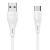 CELEBRAT καλώδιο USB σε USB-C CB-18T, 15W 3A, 1m, λευκό | Αξεσουάρ κινητών | elabstore.gr