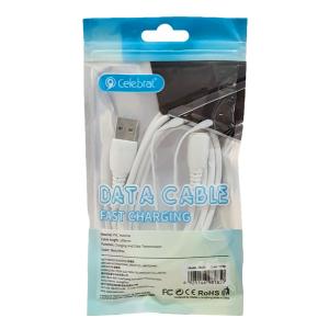 CELEBRAT καλώδιο USB σε Lightning CB-20I, 2A, 1m, λευκό | Αξεσουάρ κινητών | elabstore.gr