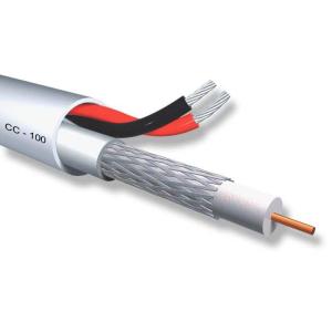 ACCORDIA καλώδιο CCTV CC-100, Mini RG 59/2x 0.50mm2, 75 ohm, White, 100m | Καλώδια - Αντάπτορες | elabstore.gr