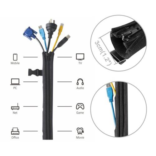 BRATECK Δεματικό Καλωδίων τύπου Flex Wrap CC15-1, με φερμουάρ, Φ30cm x1m | eLabstore.gr BRATECK Δεματικό Καλωδίων τύπου Flex Wrap CC15-1, με φερμουάρ, Φ30cm x1m | Καλώδια - Αντάπτορες | elabstore.gr