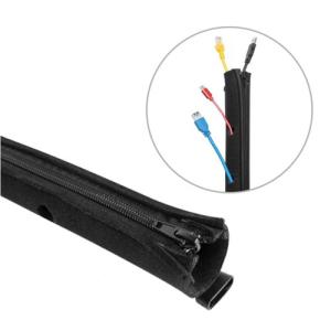 BRATECK Δεματικό Καλωδίων τύπου Flex Wrap CC15-1, με φερμουάρ, Φ30cm x1m | Καλώδια - Αντάπτορες | elabstore.gr