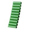POWERTECH Clip αρίθμησης καλωδίου Νο 5, Green, 10τεμ. | Καλώδια - Αντάπτορες | elabstore.gr