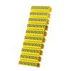 POWERTECH Clip αρίθμησης καλωδίου γράμμα C, Yellow, 10τεμ. | Καλώδια - Αντάπτορες | elabstore.gr
