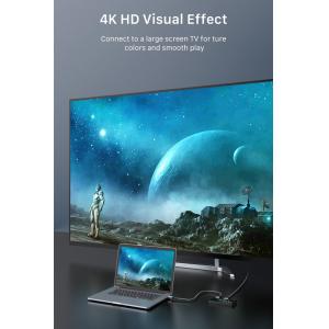 CABLETIME 3 in 1 HDMI 2.0 switch HS4K3 με ασύρματο χειριστήριο, 4K, γκρι | Καλώδια - Αντάπτορες | elabstore.gr