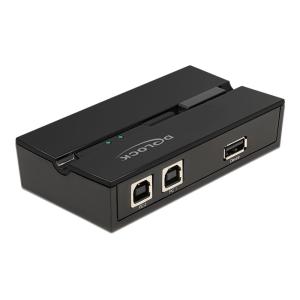 DELOCK USB 2.0 switch 11491, 2x USB Type B σε USB, με μαγνήτη, μαύρο | Καλώδια - Αντάπτορες | elabstore.gr