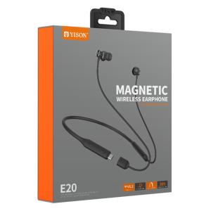 YISON earphones E20, με μαγνήτη, Bluetooth 5.2, 12mm, μαύρα | eLabstore.gr YISON earphones E20, με μαγνήτη, Bluetooth 5.2, 12mm, μαύρα | eLabstore.gr