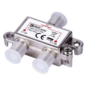 EMOS Splitter EU2242, 2-Way, 5-862mHz, 3.7dB | Εικόνα & Ήχος | elabstore.gr