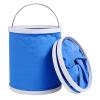 Πτυσσόμενος κουβάς FISH-0051, υφασμάτινος, 13L, Φ24x30cm, μπλε | Gadgets - Αξεσουάρ | elabstore.gr