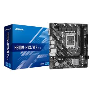ASROCK μητρική H610M-HVS/M.2 R2.0, 2x DDR4, s1700, USB 3.2 Gen1, mATX | PC & Αναβάθμιση | elabstore.gr