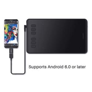 HUION pen tablet H640P, 6.3 x 3.9", battery-free pen, 6 πλήκτρα, μαύρο | eLabstore.gr HUION pen tablet H640P, 6.3 x 3.9", battery-free pen, 6 πλήκτρα, μαύρο | Tablet - Parts | elabstore.gr