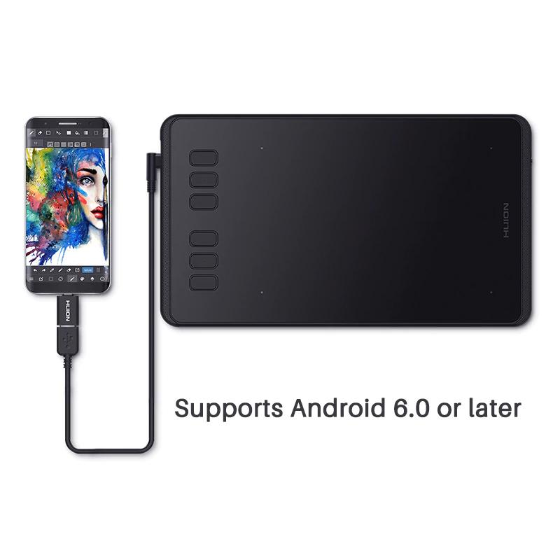 HUION pen tablet H640P, 6.3 x 3.9", battery-free pen, 6 πλήκτρα, μαύρο | eLabstore.gr HUION pen tablet H640P, 6.3 x 3.9", battery-free pen, 6 πλήκτρα, μαύρο | Tablet - Parts | elabstore.gr