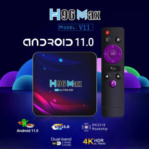 Smart TV Box H96 Max V11, 4K, RK3318, 4/32GB, WiFi 2.4/5GHz, Android 11 | eLabstore.gr Smart TV Box H96 Max V11, 4K, RK3318, 4/32GB, WiFi 2.4/5GHz, Android 11 | Εικόνα & Ήχος | elabstore.gr