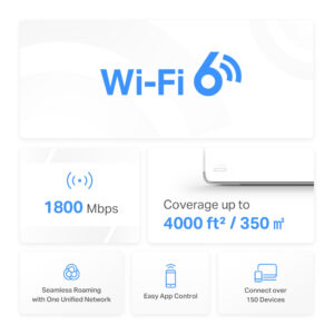 MERCUSYS Mesh Wi-Fi 6 System Halo H70X, 1.8Gbps Dual Band, 2τμχ, Ver. 1.0 | Δικτυακά | elabstore.gr