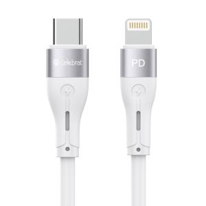 CELEBRAT καλώδιο USC-C σε Lightning HB-03I, PD 20W 3A, 1m, λευκό | Αξεσουάρ κινητών | elabstore.gr