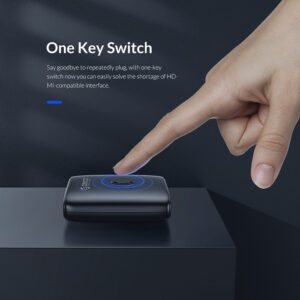 ORICO bi-directional HDMI switch HS2-A1, 4K/60Hz, γκρι | Καλώδια - Αντάπτορες | elabstore.gr