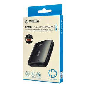 ORICO bi-directional HDMI switch HS2-A1, 4K/60Hz, γκρι | Καλώδια - Αντάπτορες | elabstore.gr
