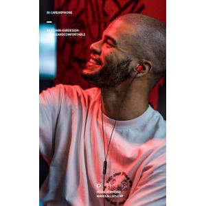 USAMS earphones με μικρόφωνο EP-40, 3.5mm, 1.2m, μαύρα | Αξεσουάρ κινητών | elabstore.gr