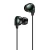 USAMS earphones με μικρόφωνο EP-40, 3.5mm, 1.2m, μαύρα | Αξεσουάρ κινητών | elabstore.gr